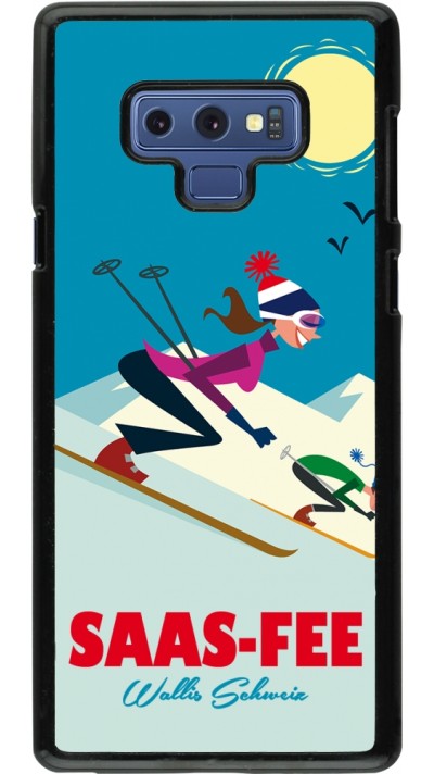 Samsung Galaxy Note9 Case Hülle - Saas-Fee Ski Downhill
