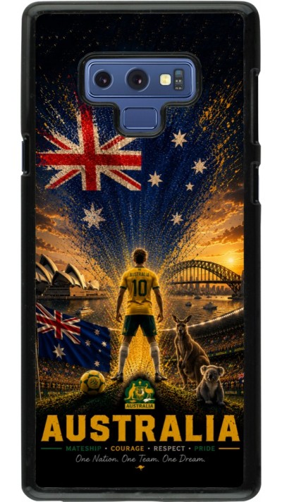 Samsung Galaxy Note9 Case Hülle - Fussball Australien splash 2026