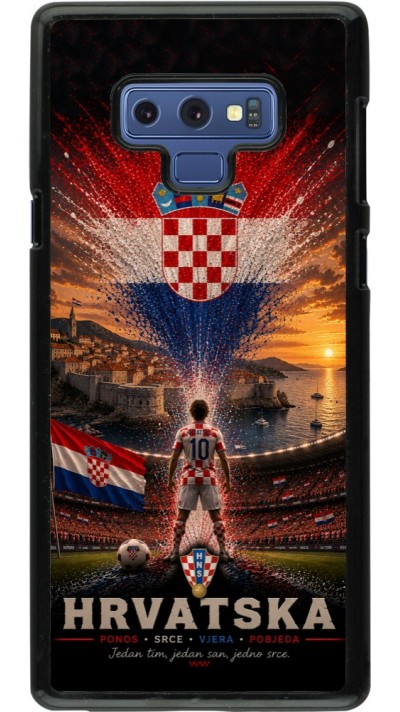 Samsung Galaxy Note9 Case Hülle - Fussball Kroatien splash 2026