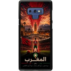 Samsung Galaxy Note9 Case Hülle - Fussball Marokko splash 2026