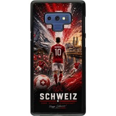 Samsung Galaxy Note9 Case Hülle - Fussball Schweiz splash 2026