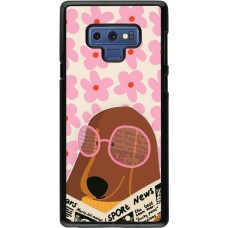 Samsung Galaxy Note9 Case Hülle - Dog with newspaper 2026