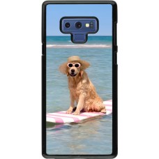 Samsung Galaxy Note9 Case Hülle - Summer Dog on Paddle
