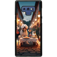 Samsung Galaxy Note9 Case Hülle - Valentin 2024 Hund & Katze Kerzenlicht