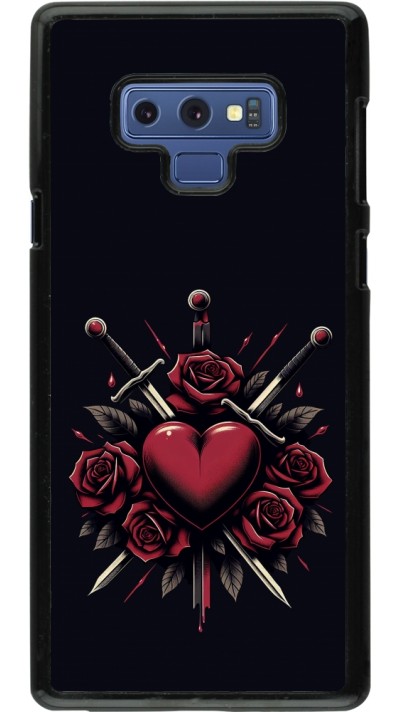 Samsung Galaxy Note9 Case Hülle - Valentine 2024 gothic love