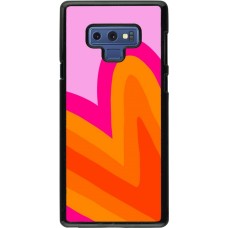 Samsung Galaxy Note9 Case Hülle - Valentine 2024 heart gradient