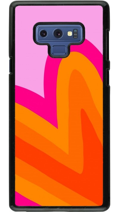 Samsung Galaxy Note9 Case Hülle - Valentine 2024 heart gradient
