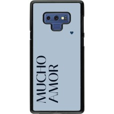 Samsung Galaxy Note9 Case Hülle - Valentine 2024 mucho amor azul