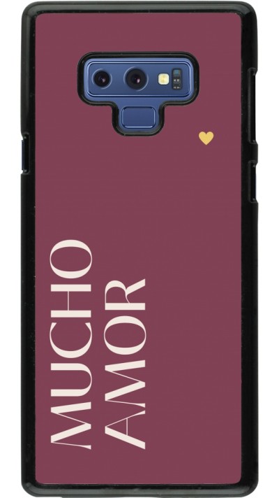 Samsung Galaxy Note9 Case Hülle - Valentine 2024 mucho amor rosado