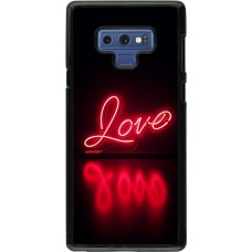 Samsung Galaxy Note9 Case Hülle - Valentine 2025 Neon Liebe
