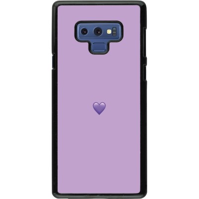 Samsung Galaxy Note9 Case Hülle - Valentine 2023 purpule single heart
