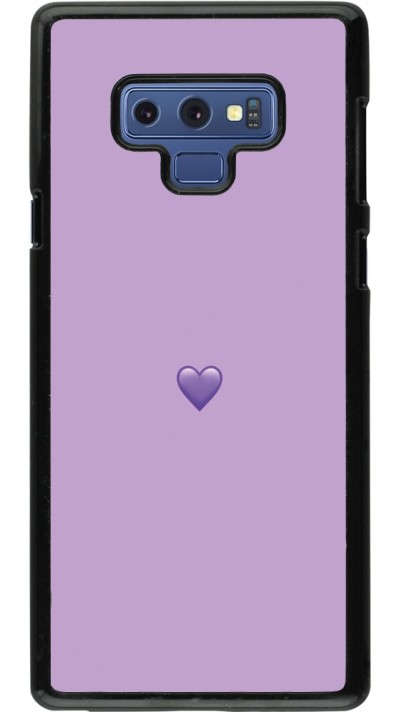 Samsung Galaxy Note9 Case Hülle - Valentine 2023 purpule single heart