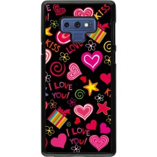 Samsung Galaxy Note9 Case Hülle - Valentine 2023 love symbols
