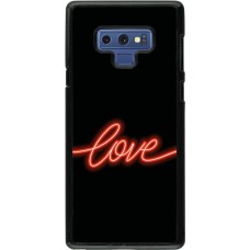 Samsung Galaxy Note9 Case Hülle - Valentine 2023 neon love