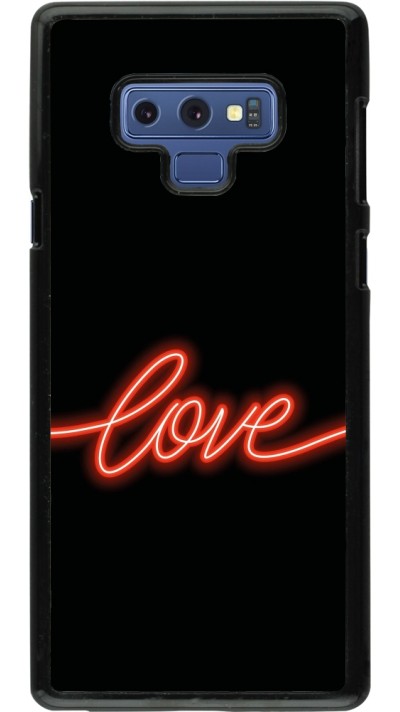 Samsung Galaxy Note9 Case Hülle - Valentine 2023 neon love