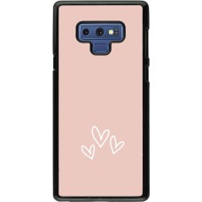 Samsung Galaxy Note9 Case Hülle - Valentine 2023 three minimalist hearts