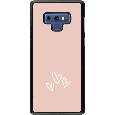 Samsung Galaxy Note9 Case Hülle - Valentine 2023 three minimalist hearts