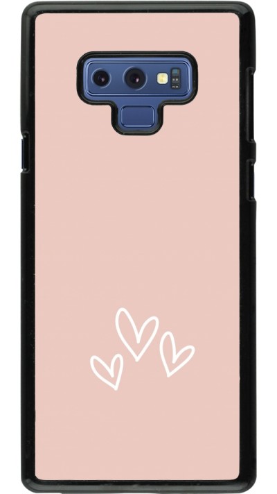 Samsung Galaxy Note9 Case Hülle - Valentine 2023 three minimalist hearts