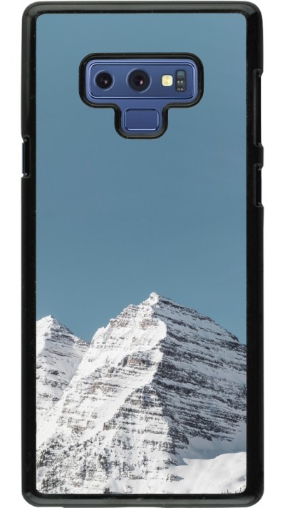 Samsung Galaxy Note9 Case Hülle - Winter 22 blue sky mountain