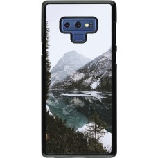 Samsung Galaxy Note9 Case Hülle - Winter 22 snowy mountain and lake