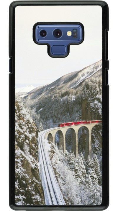 Samsung Galaxy Note9 Case Hülle - Winter 25 Winter polar express