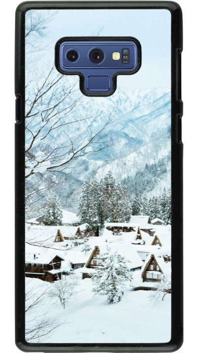 Samsung Galaxy Note9 Case Hülle - Winter 25 Winter snowy landscape