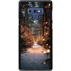 Samsung Galaxy Note9 Case Hülle - Winter 25 Winter snowy road