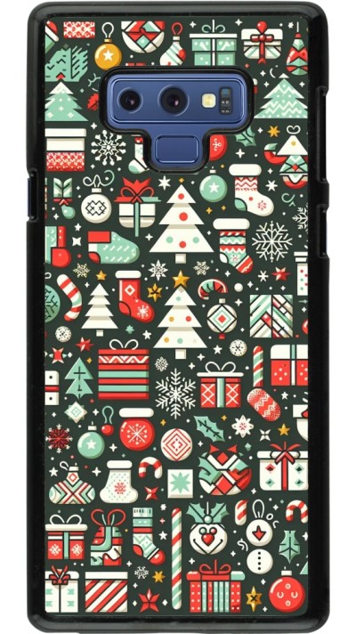 Samsung Galaxy Note9 Case Hülle - Weihnachten 2023 Flachmuster