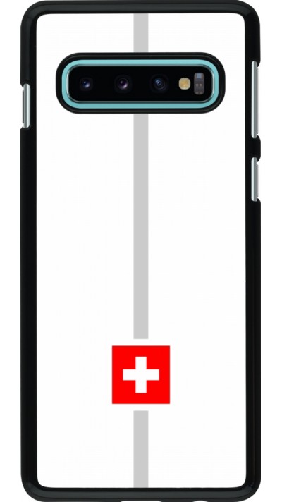 Coque Samsung Galaxy S10 - Canton CH blanc