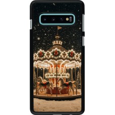 Samsung Galaxy S10 Case Hülle - Christmas 25 Carousel