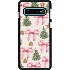 Samsung Galaxy S10 Case Hülle - Christmas 25 Vintage Ribbons