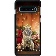 Samsung Galaxy S10 Case Hülle - Christmas 25 Xmas Cat