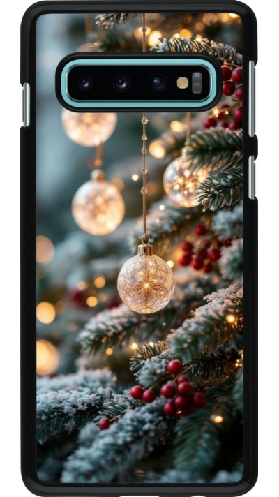 Samsung Galaxy S10 Case Hülle - Christmas 25 Xmas Decorated Tree