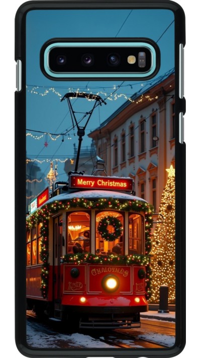 Samsung Galaxy S10 Case Hülle - Christmas 25 Xmas Train
