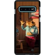 Samsung Galaxy S10 Case Hülle - Dancing frog DTMF
