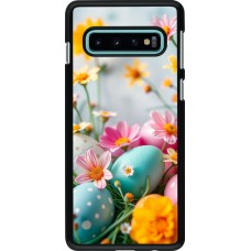 Samsung Galaxy S10 Case Hülle - Easter 2026 Eggs with flowers