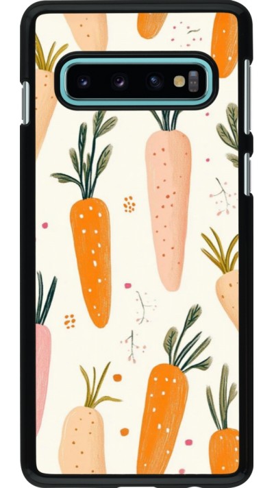 Samsung Galaxy S10 Case Hülle - Easter 2026 Illustration carrots