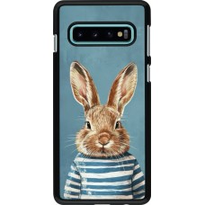 Samsung Galaxy S10 Case Hülle - Easter 2026 Rabbit navy