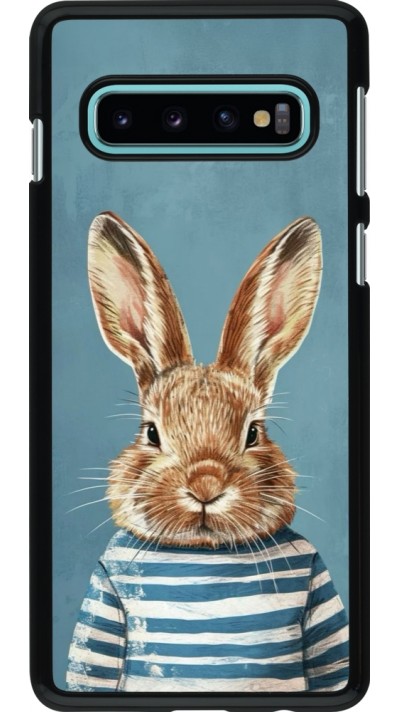 Samsung Galaxy S10 Case Hülle - Easter 2026 Rabbit navy