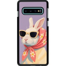 Samsung Galaxy S10 Case Hülle - Easter 2026 Rabbit with scarf