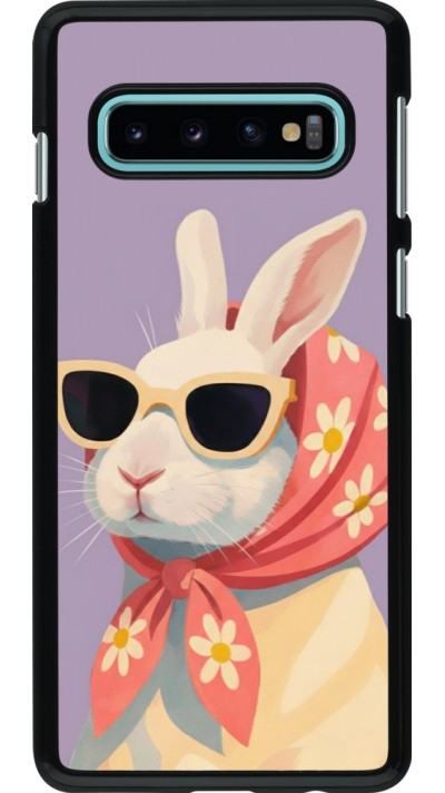 Samsung Galaxy S10 Case Hülle - Easter 2026 Rabbit with scarf