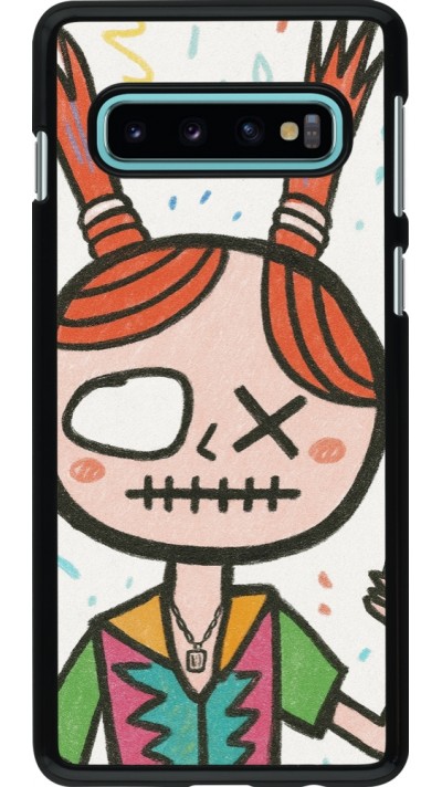 Coque Samsung Galaxy S10 - Little Girl Sketch