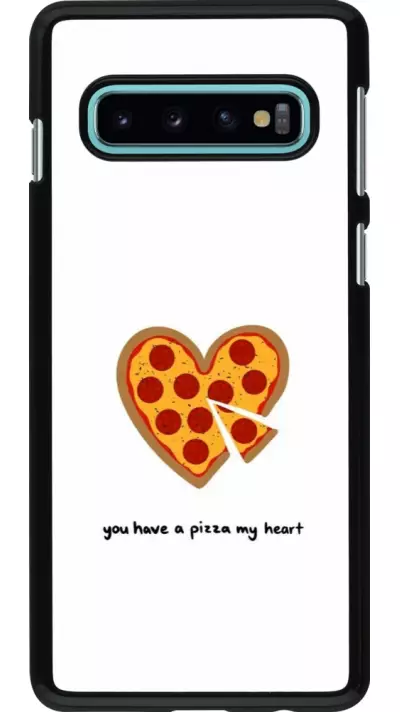 Samsung Galaxy S10 Case Hülle - Saint Valentines Day 26 You have my pizza heart