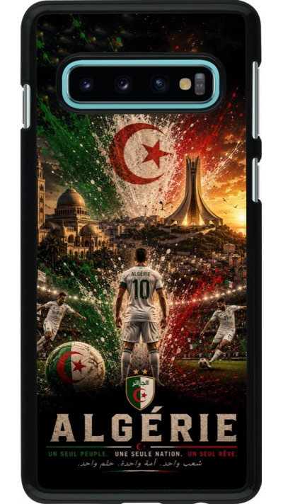 Coque Samsung Galaxy S10 - Football Algérie splash 2026