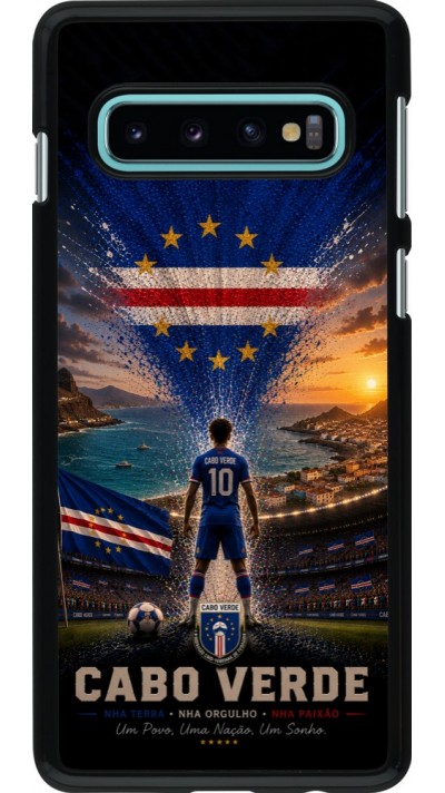 Coque Samsung Galaxy S10 - Football Cap-Vert splash 2026