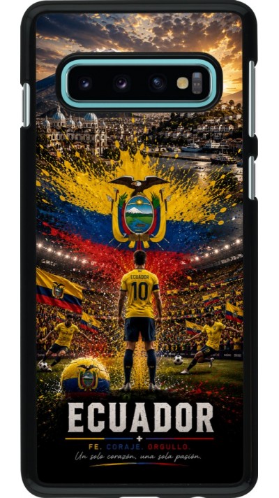 Coque Samsung Galaxy S10 - Football Équateur splash 2026