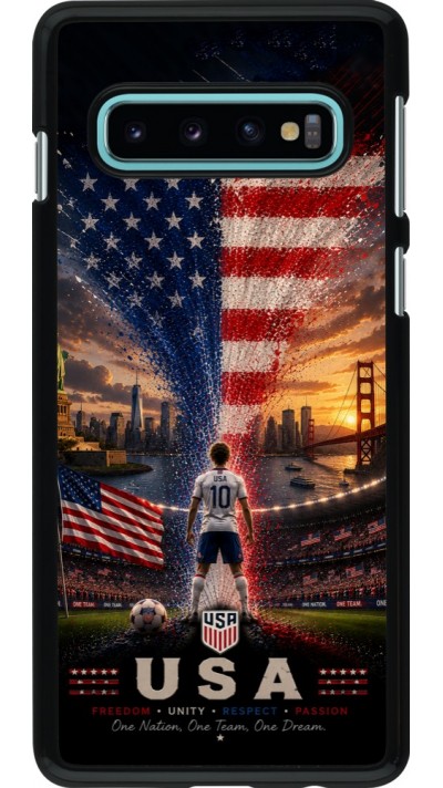 Coque Samsung Galaxy S10 - Football États-Unis splash 2026