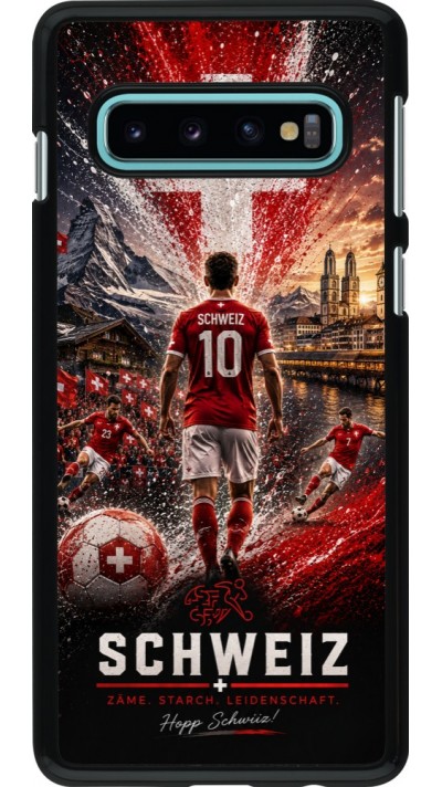 Coque Samsung Galaxy S10 - Football Schweiz splash 2026