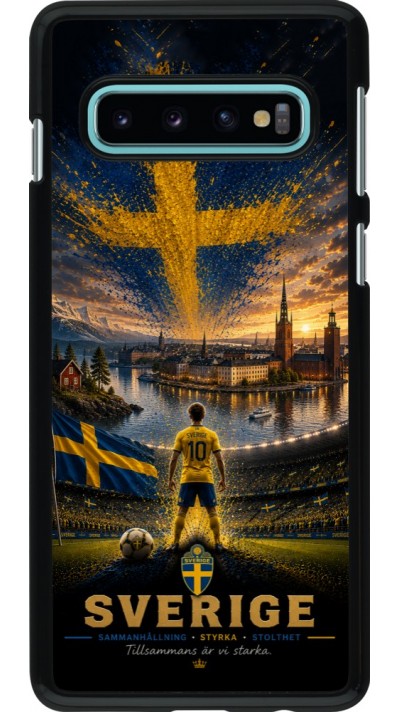 Coque Samsung Galaxy S10 - Football Suède splash 2026