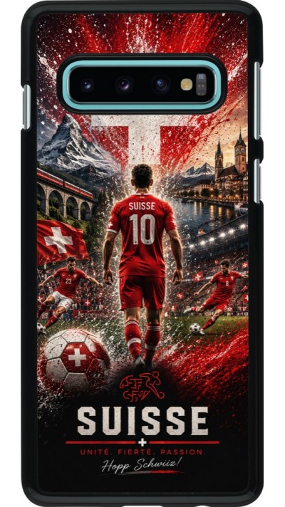 Coque Samsung Galaxy S10 - Football Suisse splash 2026
